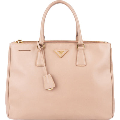 Prada Rose Saffiano Leather Galleria Handbag