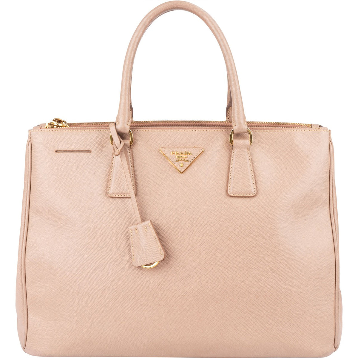 Prada Rose Saffiano Leather Galleria Handbag