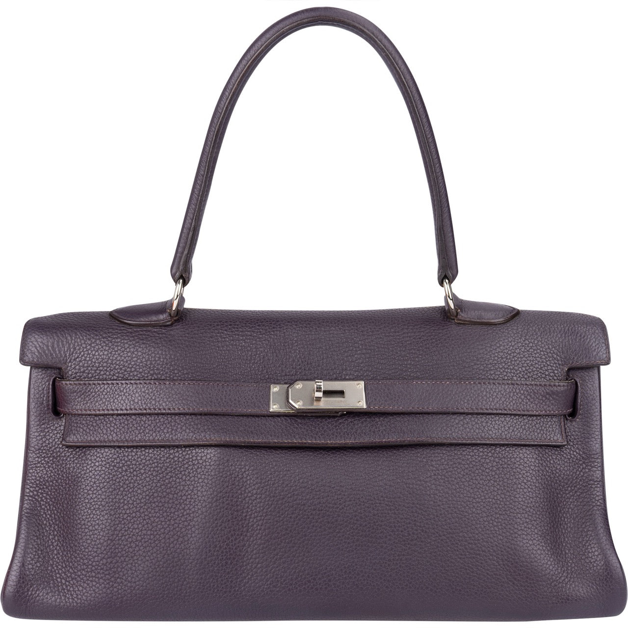 Hermès Raisin Clemence Leather Kelly 40 JPG Shoulder Bag