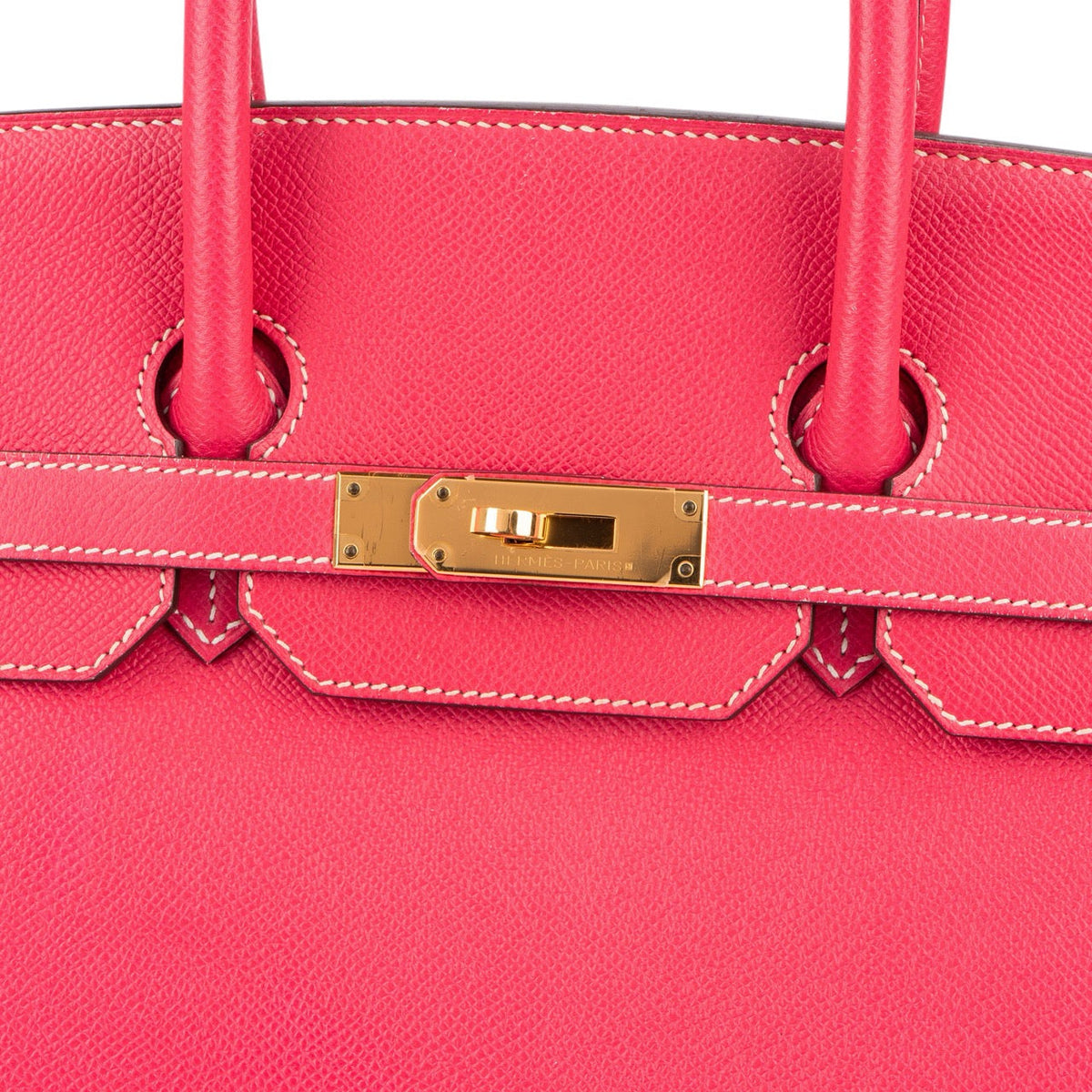 Hermès Birkin 35 aus Epsom-Leder in Rose Tyrien – Ansicht 3