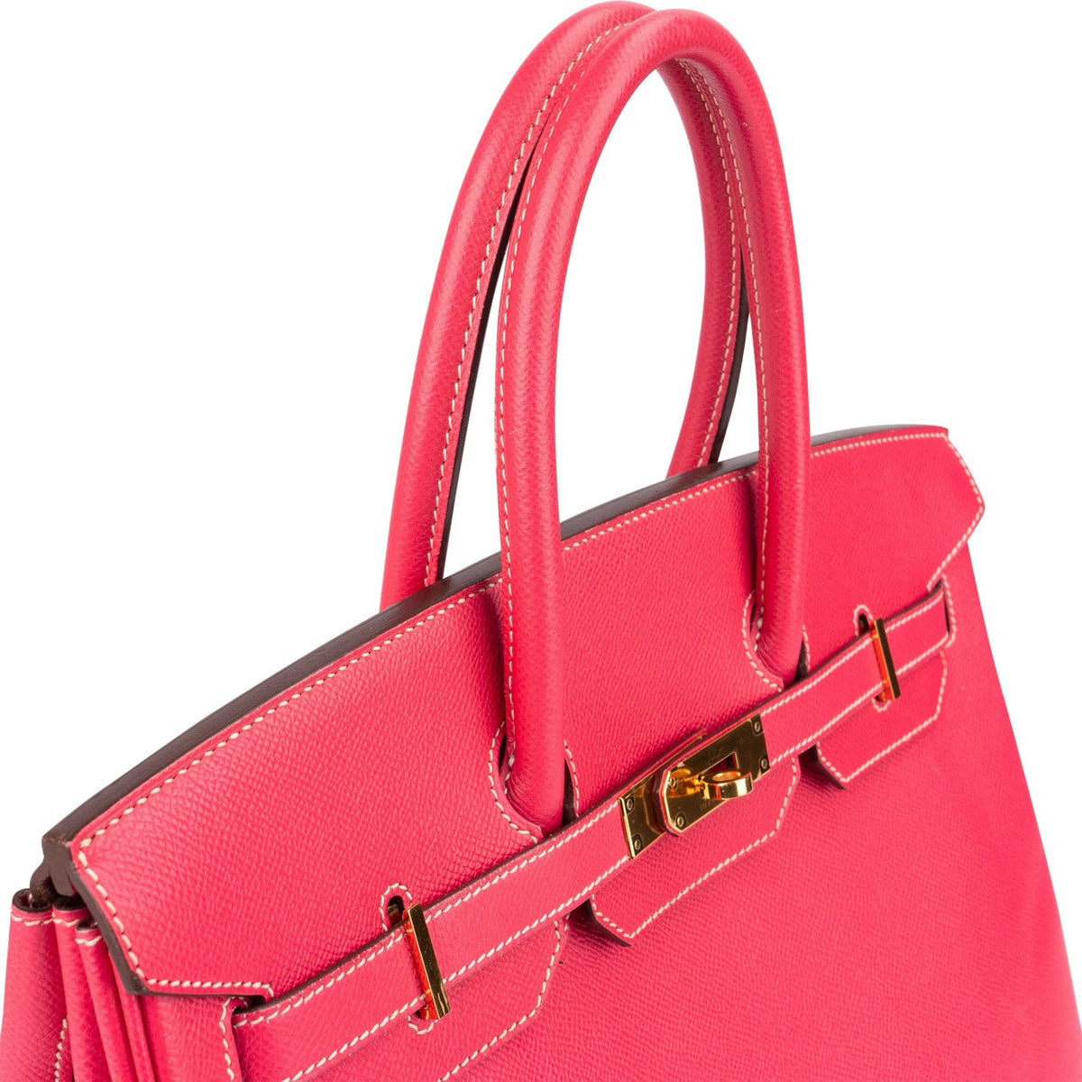 Hermès Birkin 35 aus Epsom-Leder in Rose Tyrien – Ansicht 4
