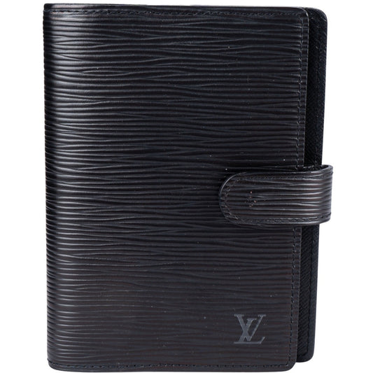 Louis Vuitton Noir Epi Leather Agenda PM