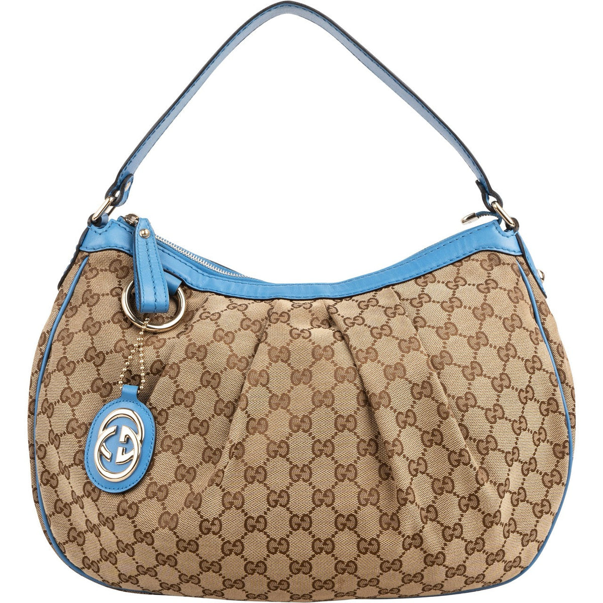 Gucci Monogram GG Canvas Sukey Hobo Shoulder Bag