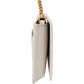 Saint Laurent Kate Wallet on Chain aus grauem Glattleder – Ansicht 5