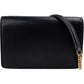 Celine Triomphe Wallet on Chain aus schwarzem Kalbsleder – Ansicht 3