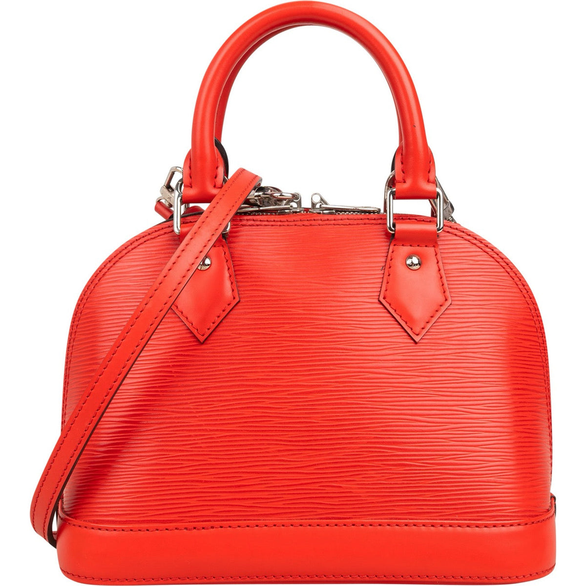 Louis Vuitton Red Epi Leather Alma BB Crossbody Handbag