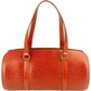 Louis Vuitton Cognac Epi Leather Soufflot Handbag