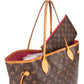 Louis Vuitton Canvas Monogram Neverfull MM Shopper Handbag