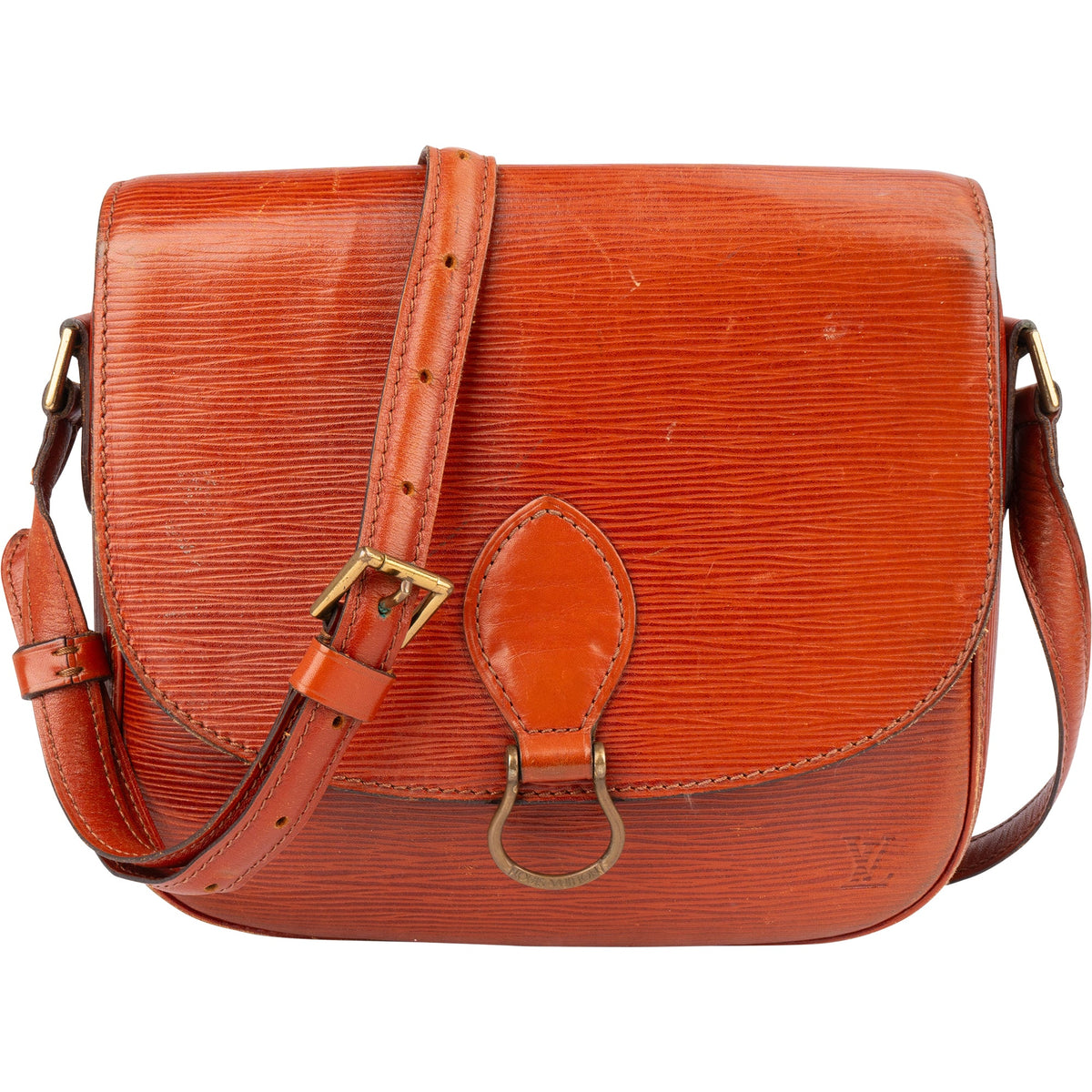 Louis Vuitton Cognac Epi Leather Saint Cloud GM Shoulder Bag