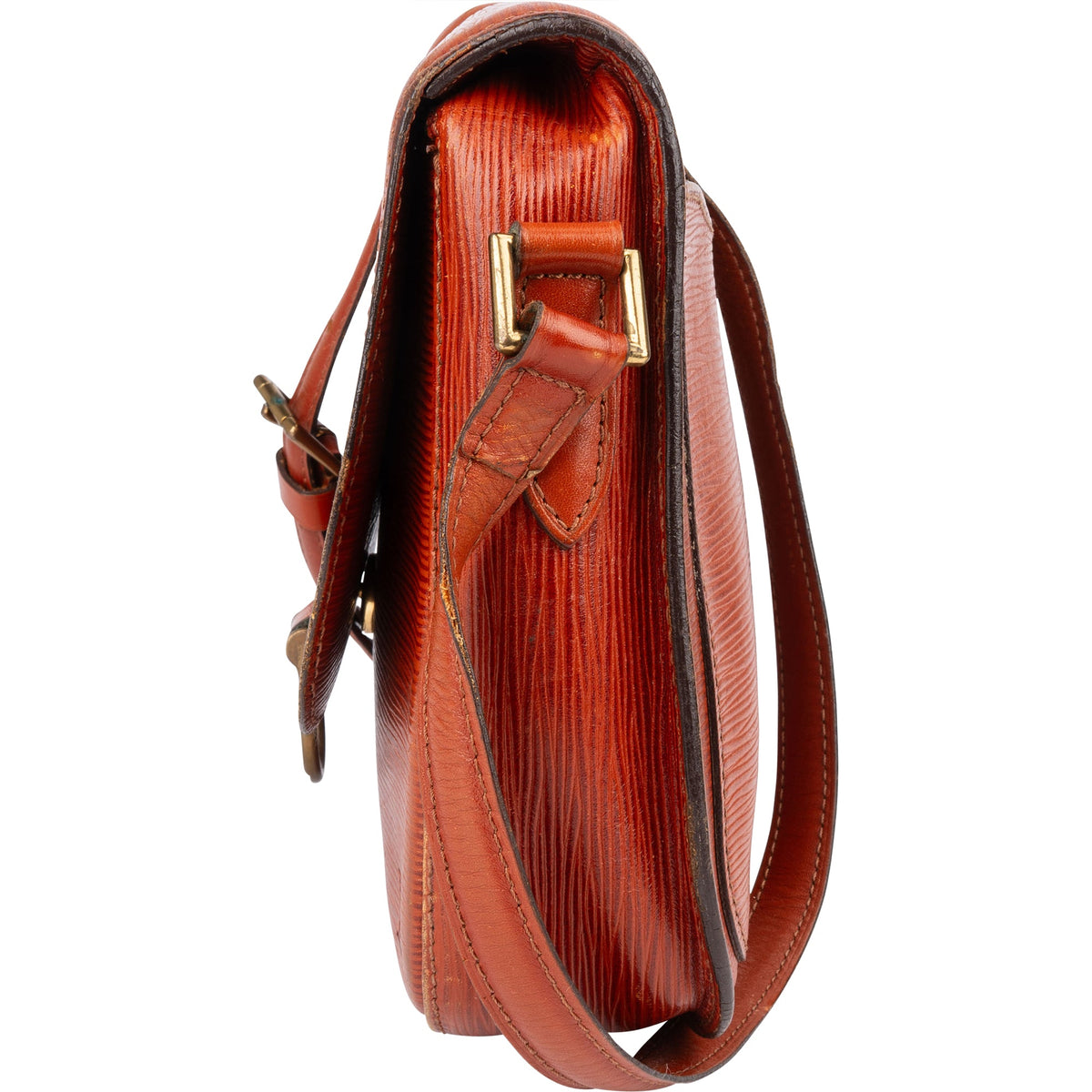 Louis Vuitton Cognac Epi Leather Saint Cloud GM Shoulder Bag