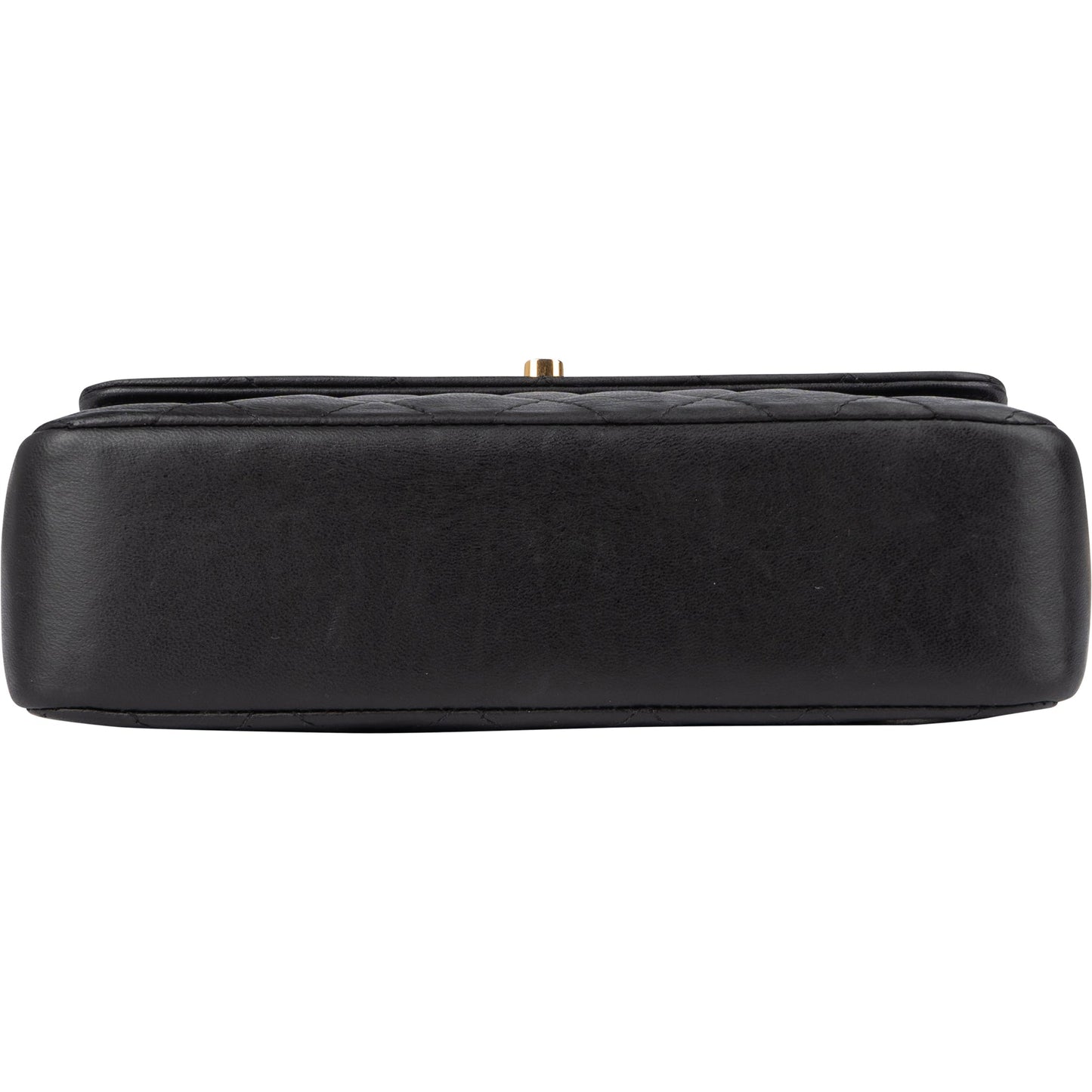Chanel Quilted Lambskin 24K Gold Single Flap Crossbody Bag