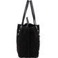 Gucci Suede GG Monogram Jolicoeur Shearling Tote Handbag