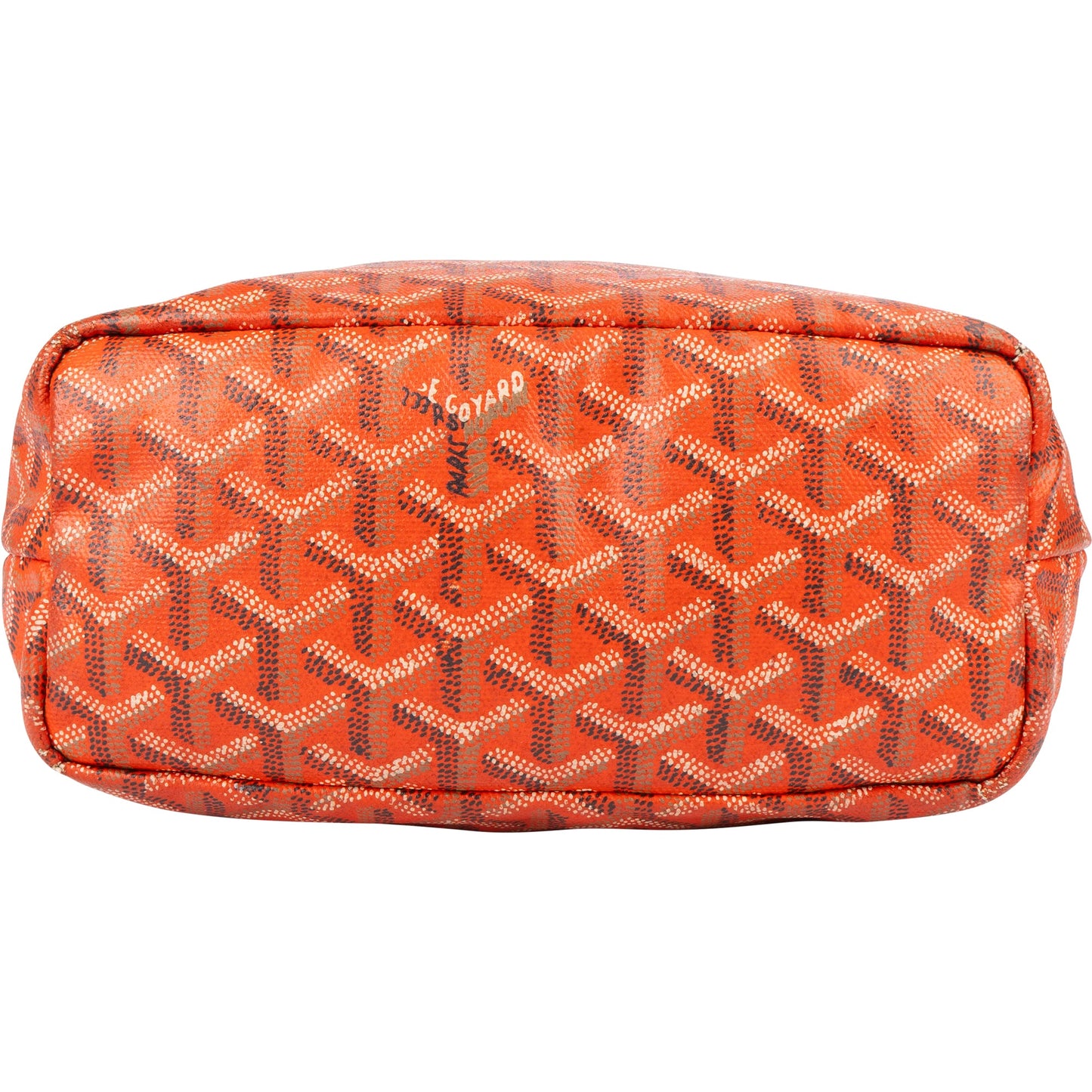 Goyard Orange Goyardine Monogram St. Louis Junior Shoulder Bag