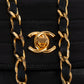 Chanel Lambskin Halfmoon Single Flap Shoulder Bag