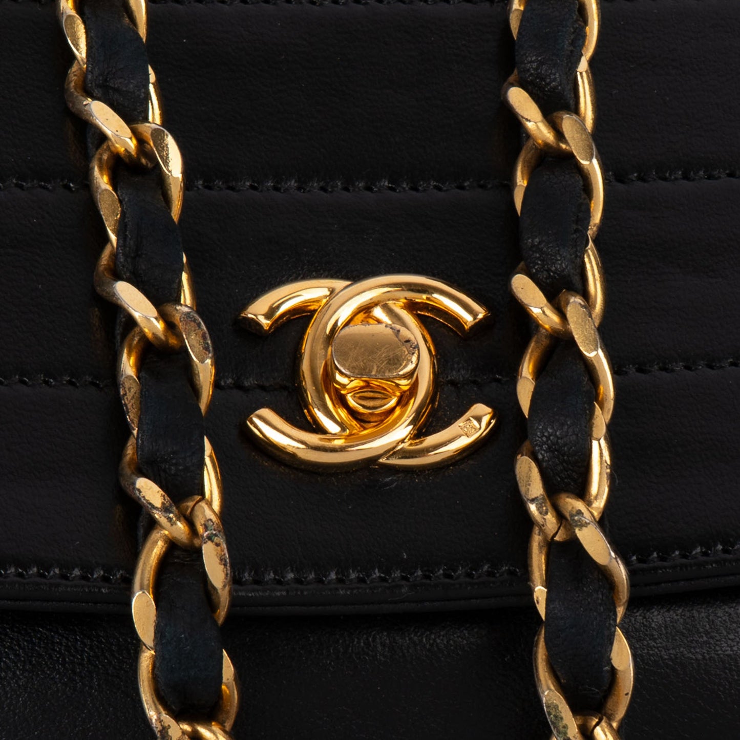 Chanel Lambskin Halfmoon Single Flap Shoulder Bag