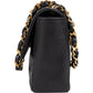 Chanel Quilted Lambskin 24K Gold Single Flap Crossbody Bag