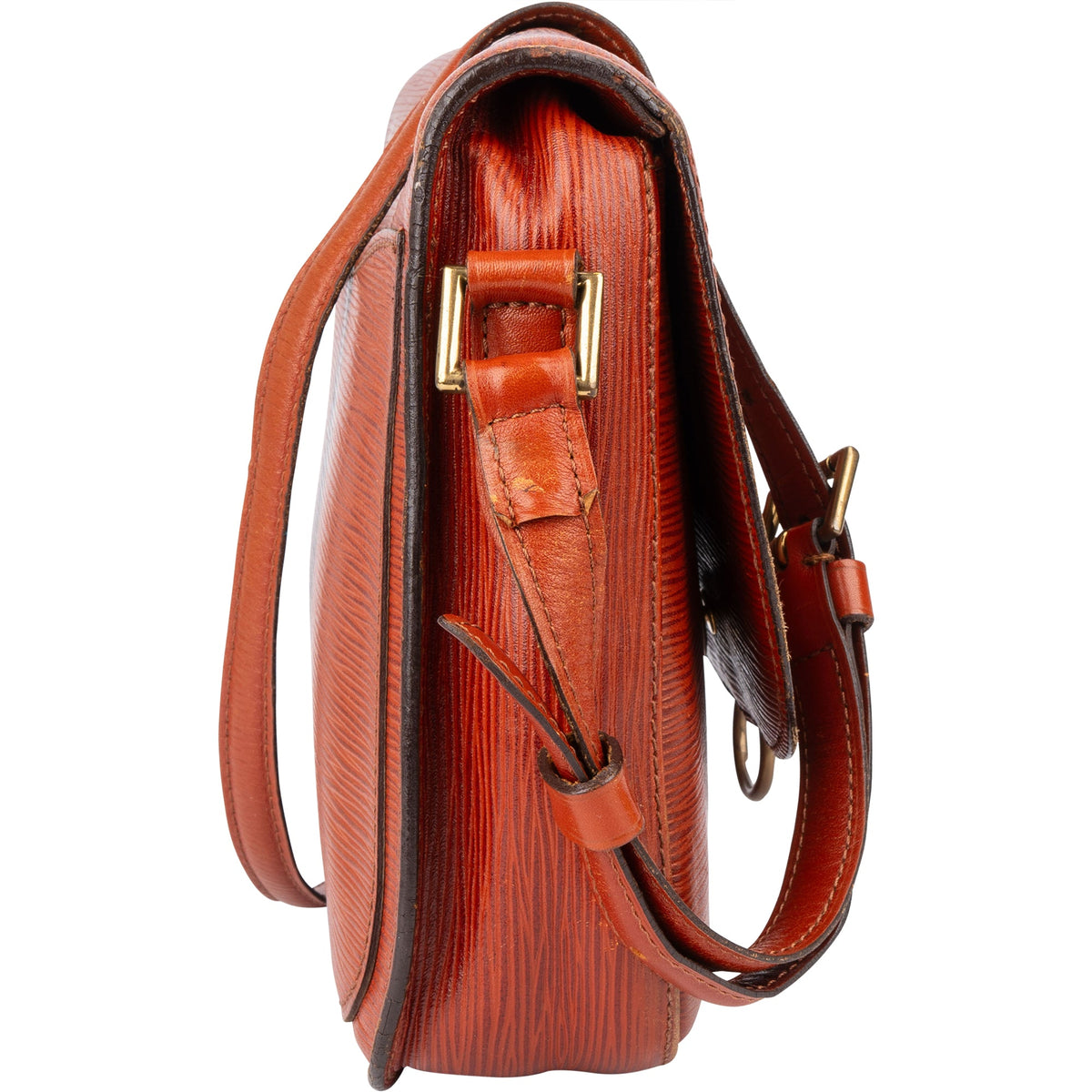 Louis Vuitton Cognac Epi Leather Saint Cloud GM Shoulder Bag