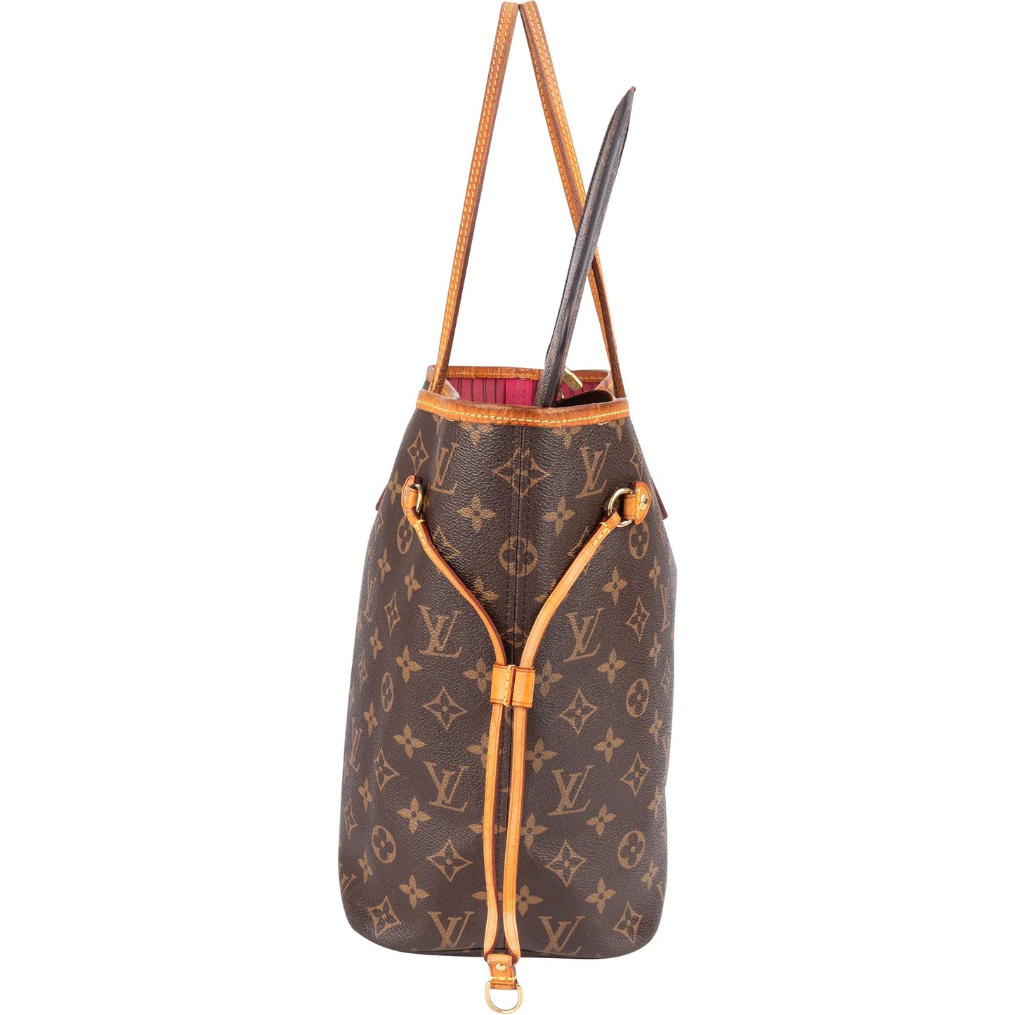 Louis Vuitton Canvas Monogram Neverfull MM Shopper Handbag