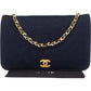 Chanel Quilted Cotton Single Flap Shoulder Bag