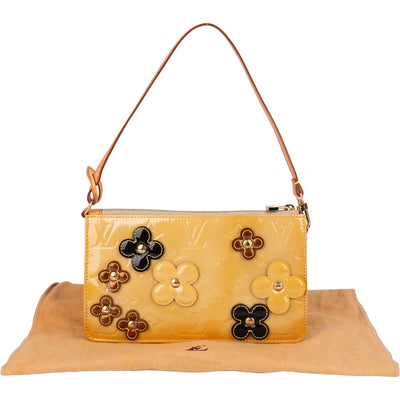 Louis Vuitton Monogram Vernis Fleurs Lexington Pochette Handbag