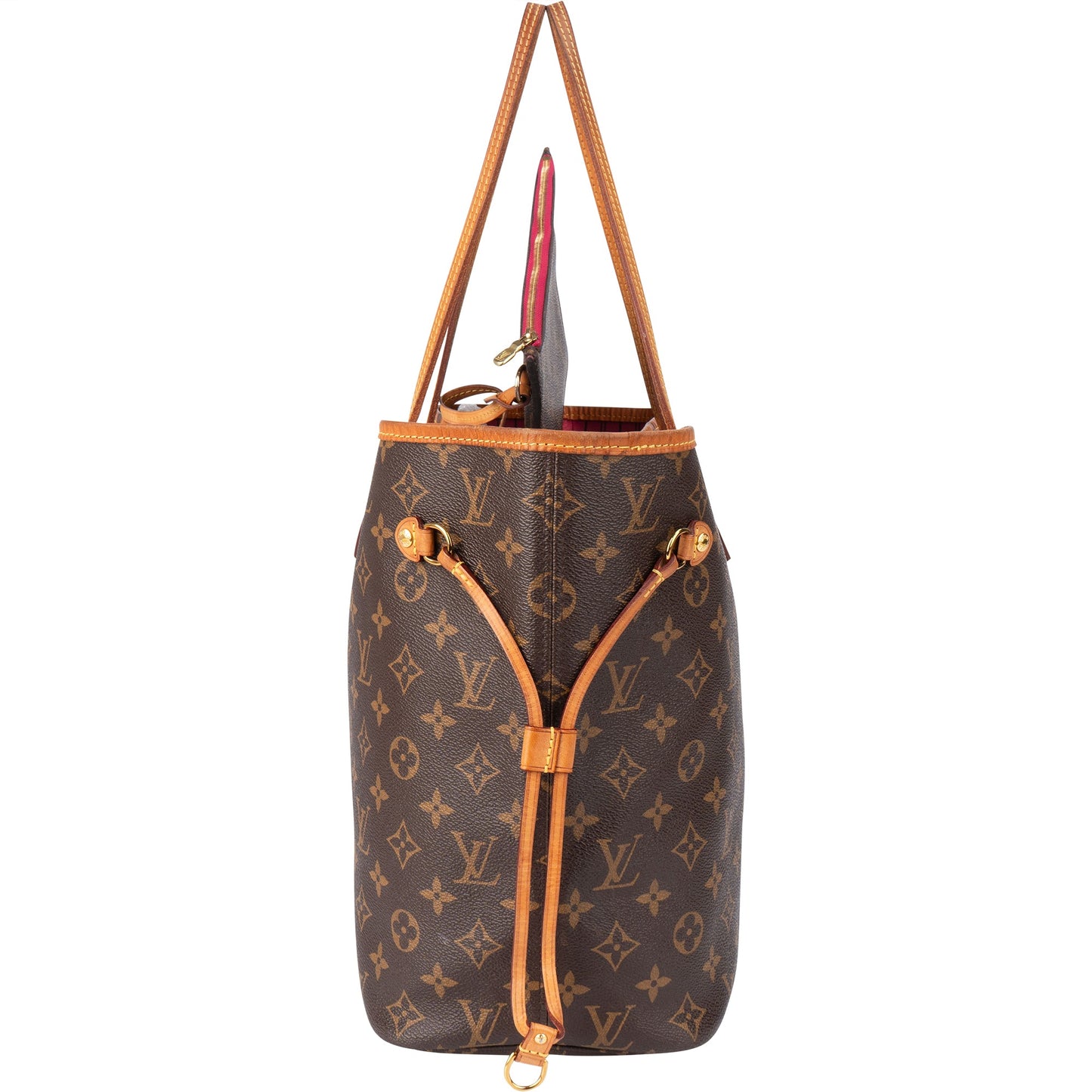 Louis Vuitton Canvas Monogram Neverfull MM Shopper Handbag
