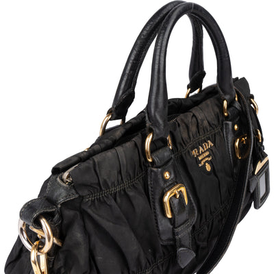 Prada Quilted Nylon Handbag