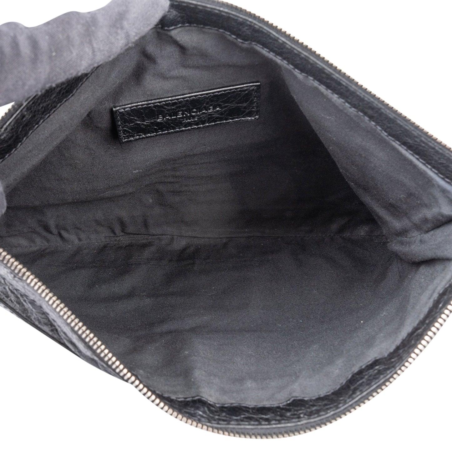 Balenciaga Black Leather City Clutch