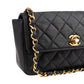 Chanel Quilted Lambskin 24K Gold Single Flap Crossbody Bag