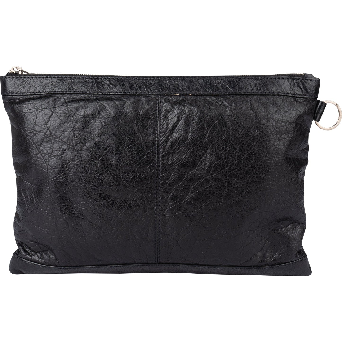 Balenciaga Black Leather City Clutch