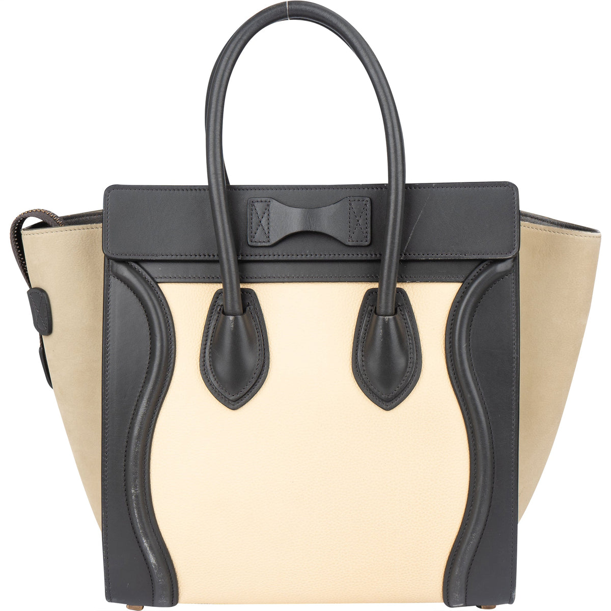 Céline Tricolor Leather Luggage Handbag