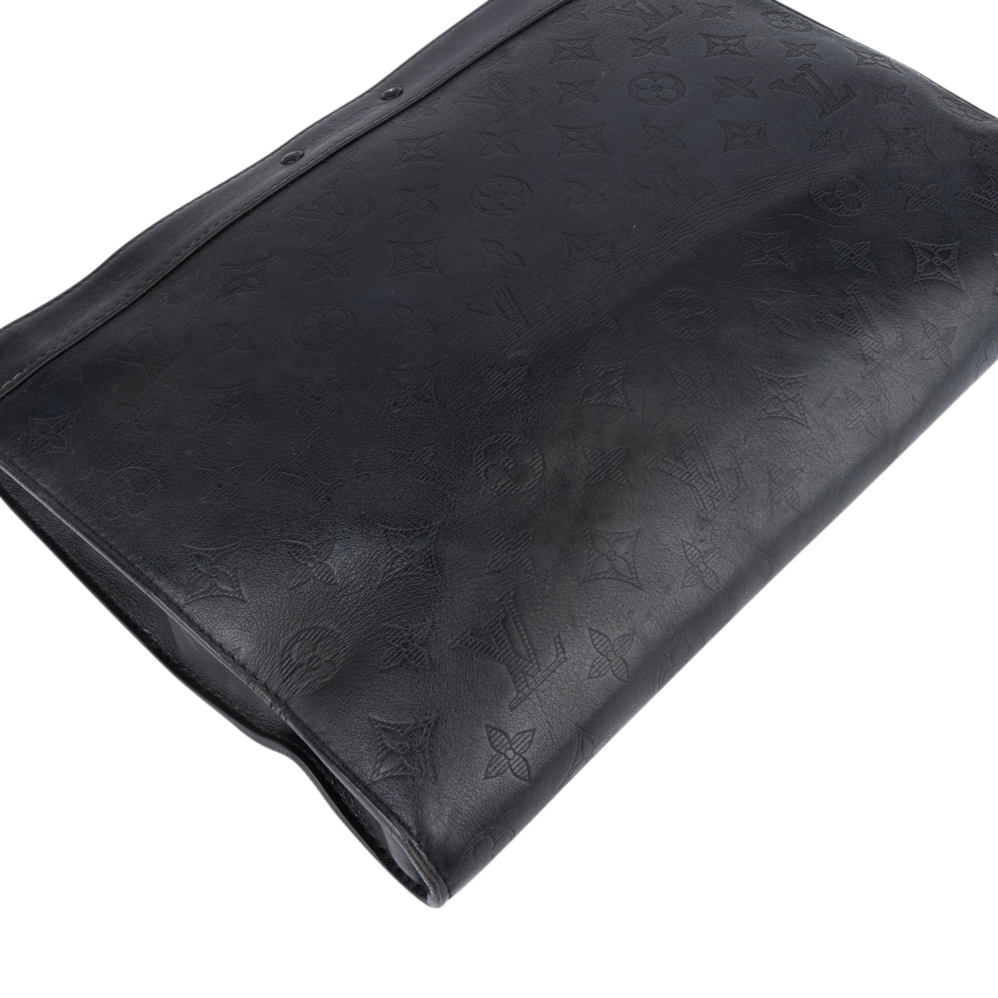 Louis Vuitton Monogram Shadow Leather Pochette Jour Discovery Clutch