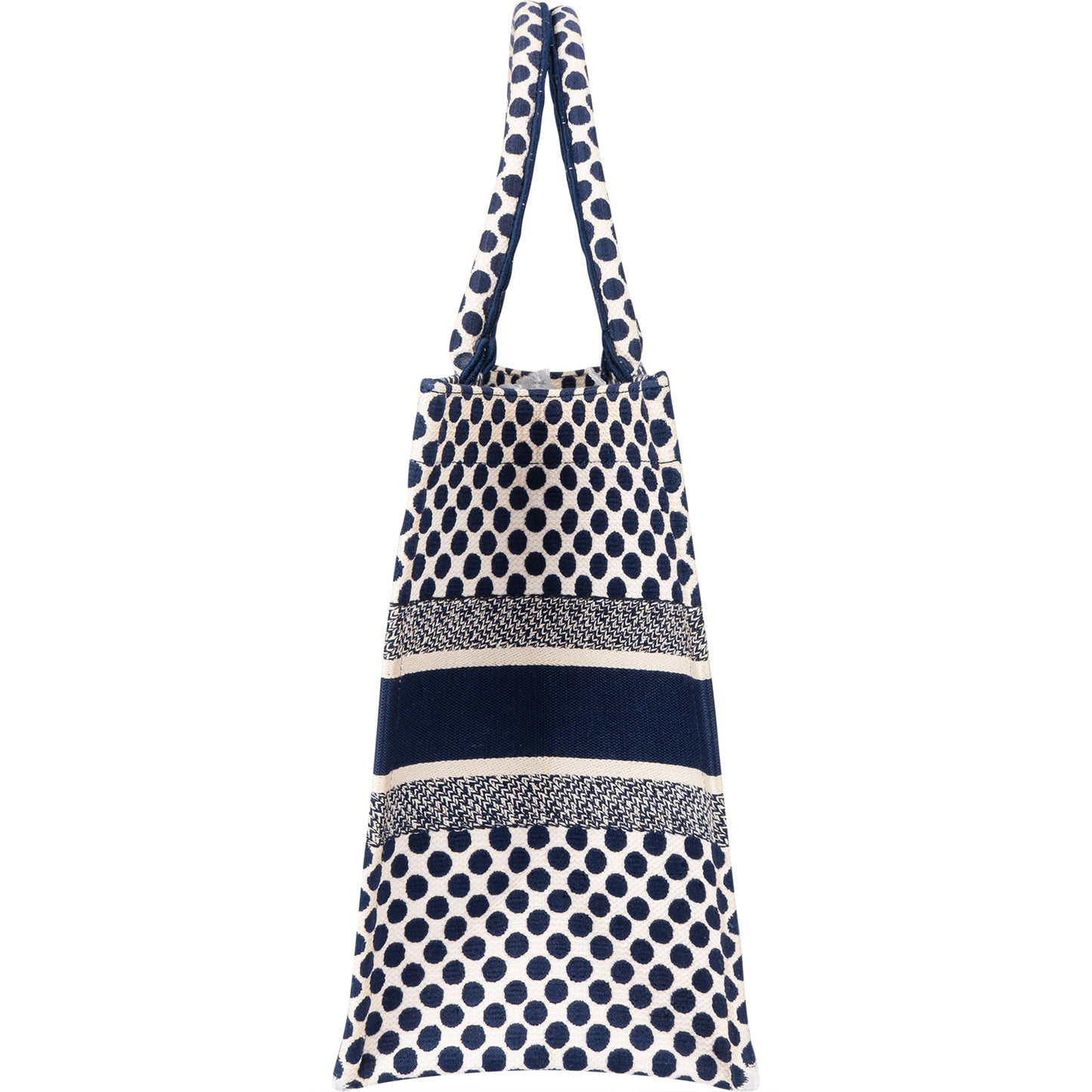 Christian Dior Dots Monogram Cotton Medium Tote Bag