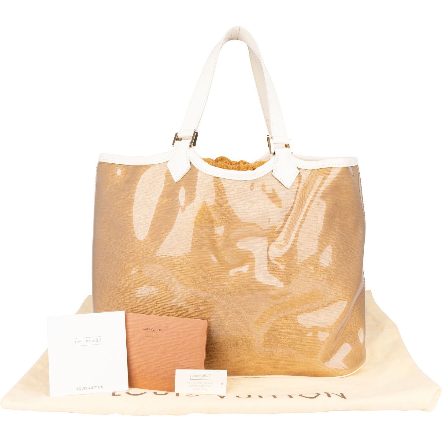 Louis Vuitton Transparent Epi Plage Lagoon Bay Handbag