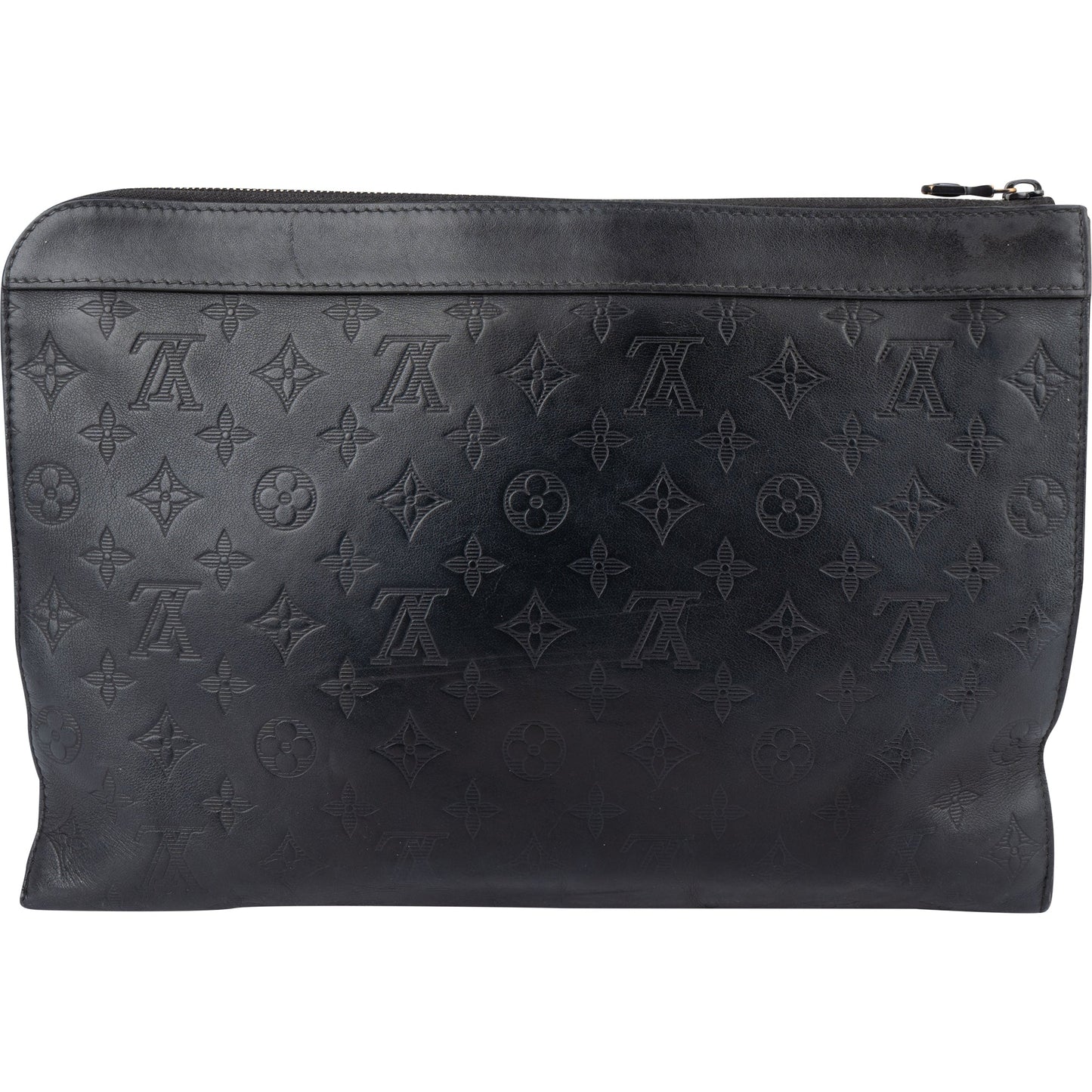 Louis Vuitton Monogram Shadow Leather Pochette Jour Discovery Clutch