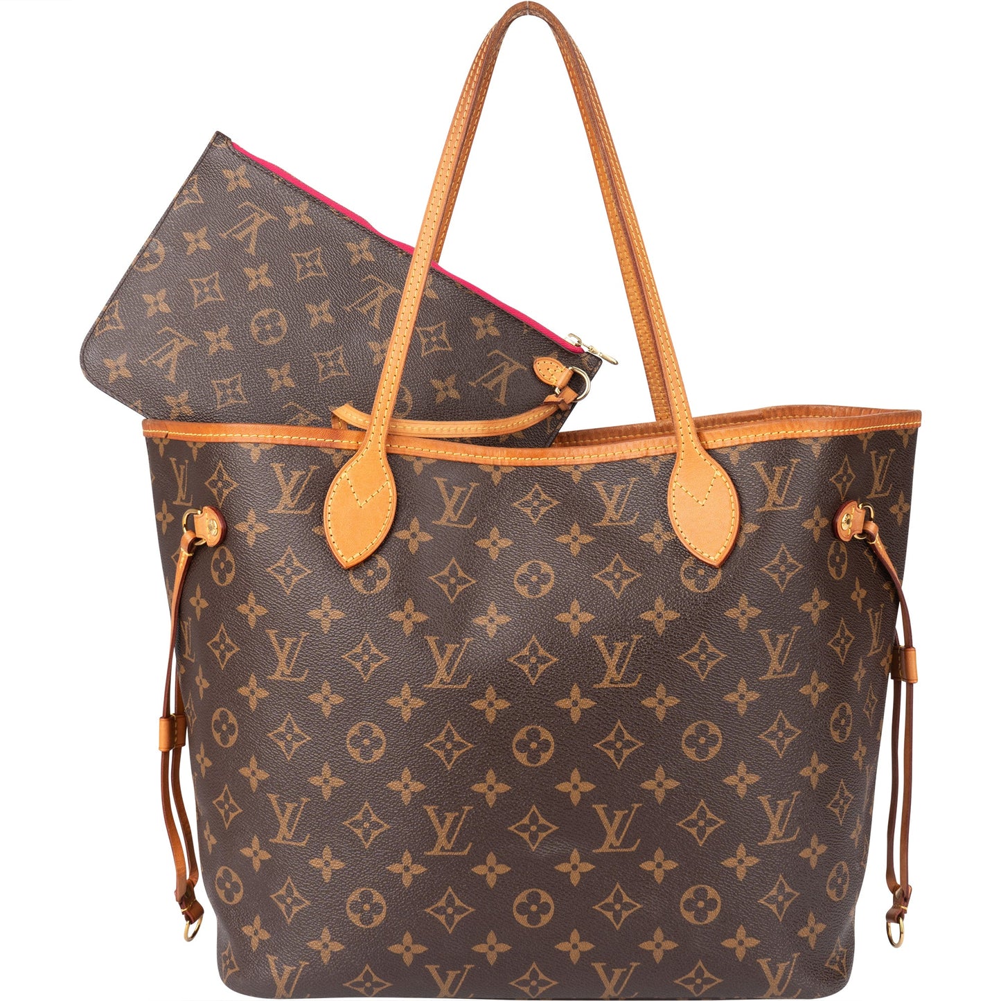 Louis Vuitton Canvas Monogram Neverfull MM Shopper Handbag