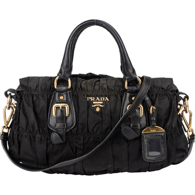 Prada Quilted Nylon Handbag