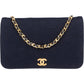 Chanel Quilted Cotton Single Flap Shoulder Bag