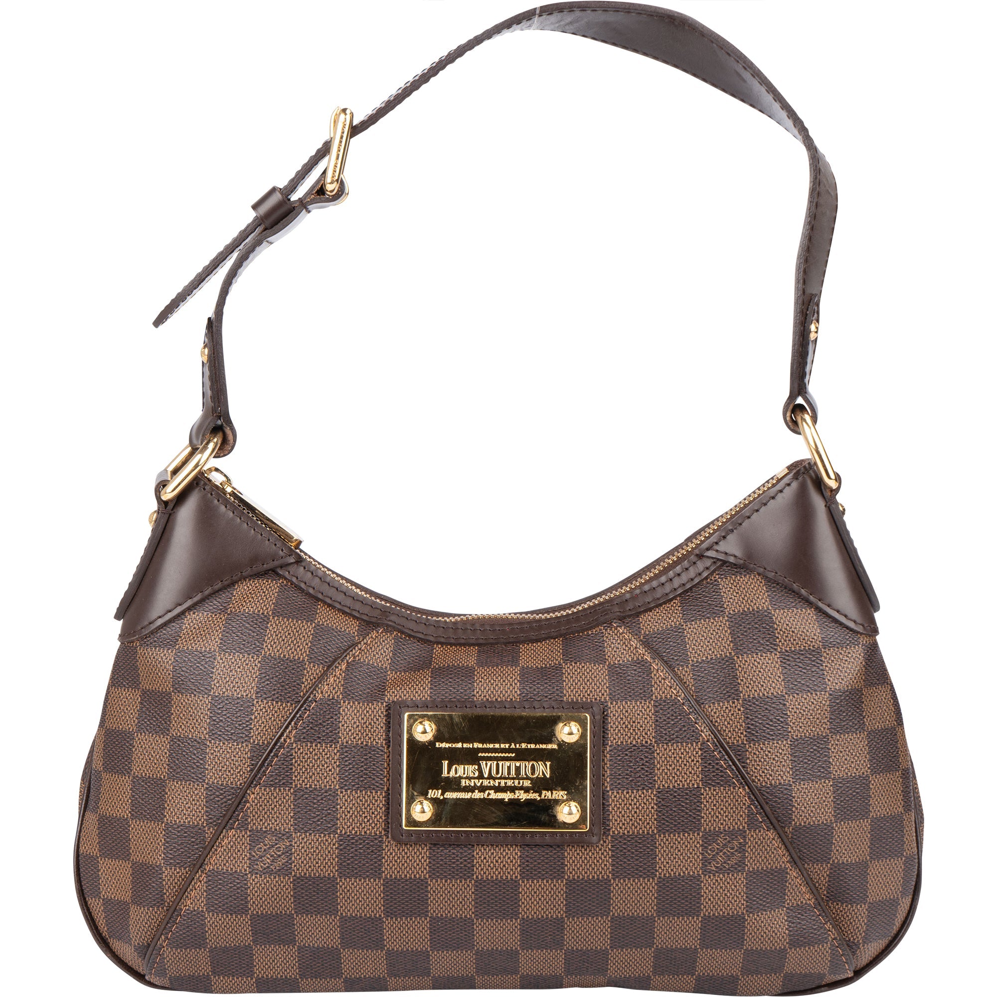 Louis Vuitton Damier Ebene Monogram Thames PM Handbag