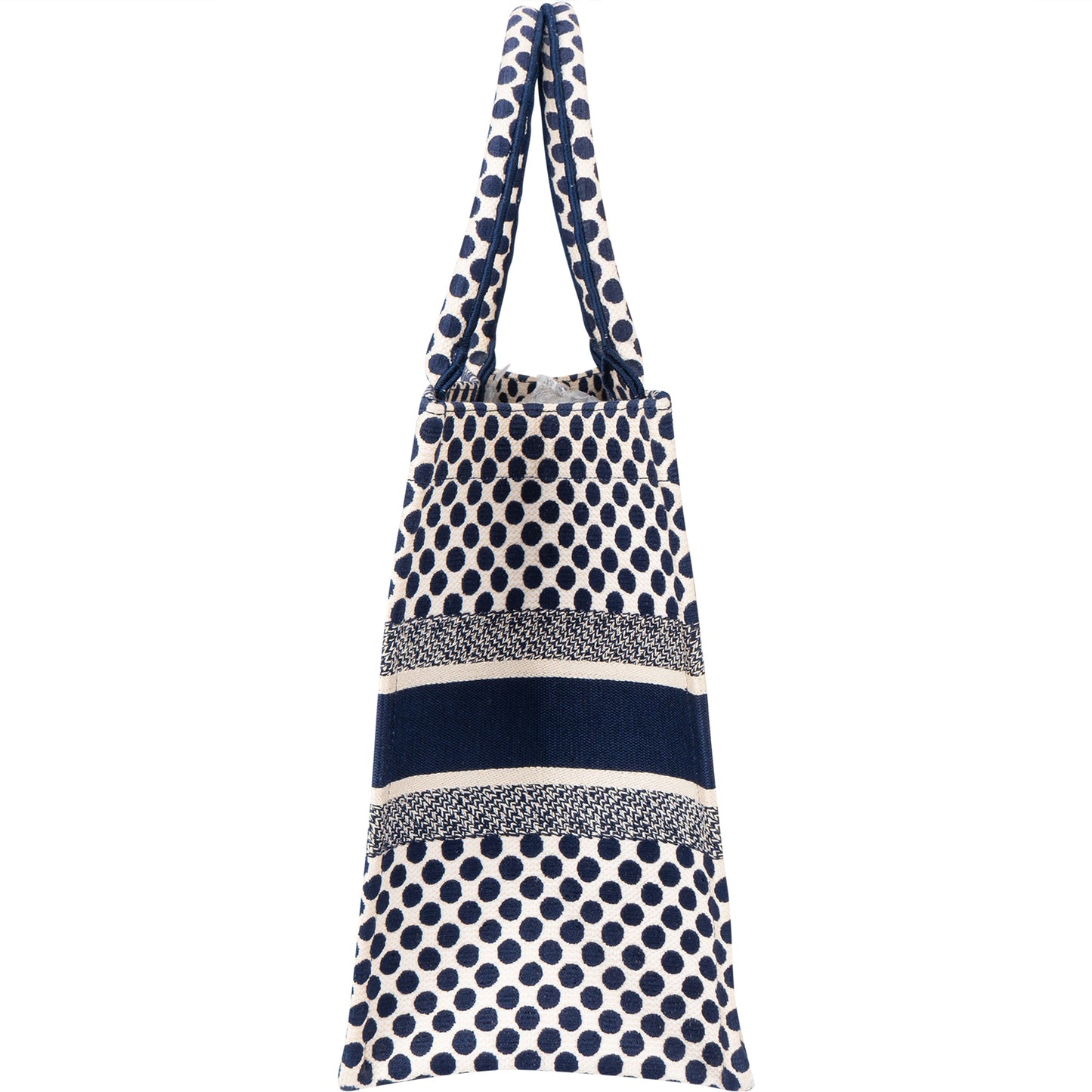 Christian Dior Dots Monogram Cotton Medium Tote Bag