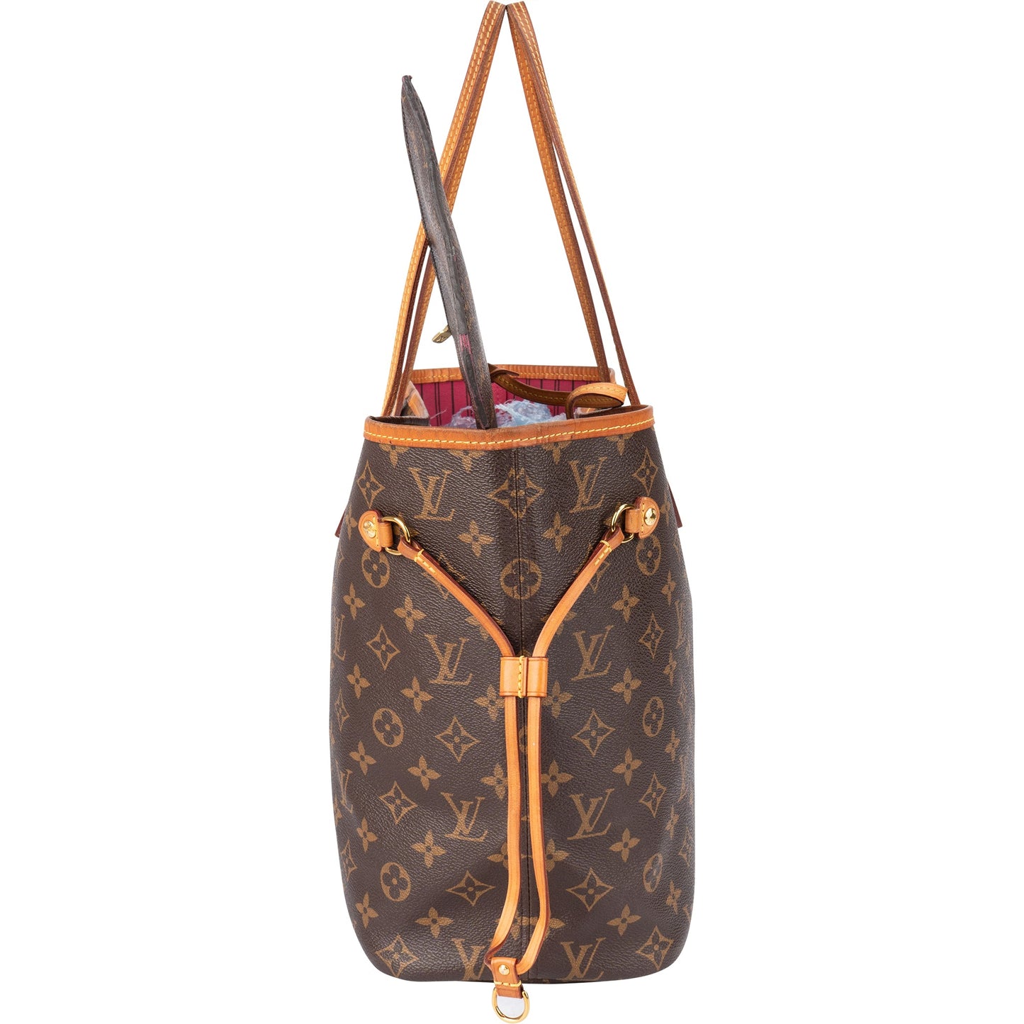 Louis Vuitton Canvas Monogram Neverfull MM Shopper Handbag