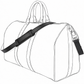 Schulterriemen Schwarz (Breit / Verstellbar) - Keepall, Greenwich