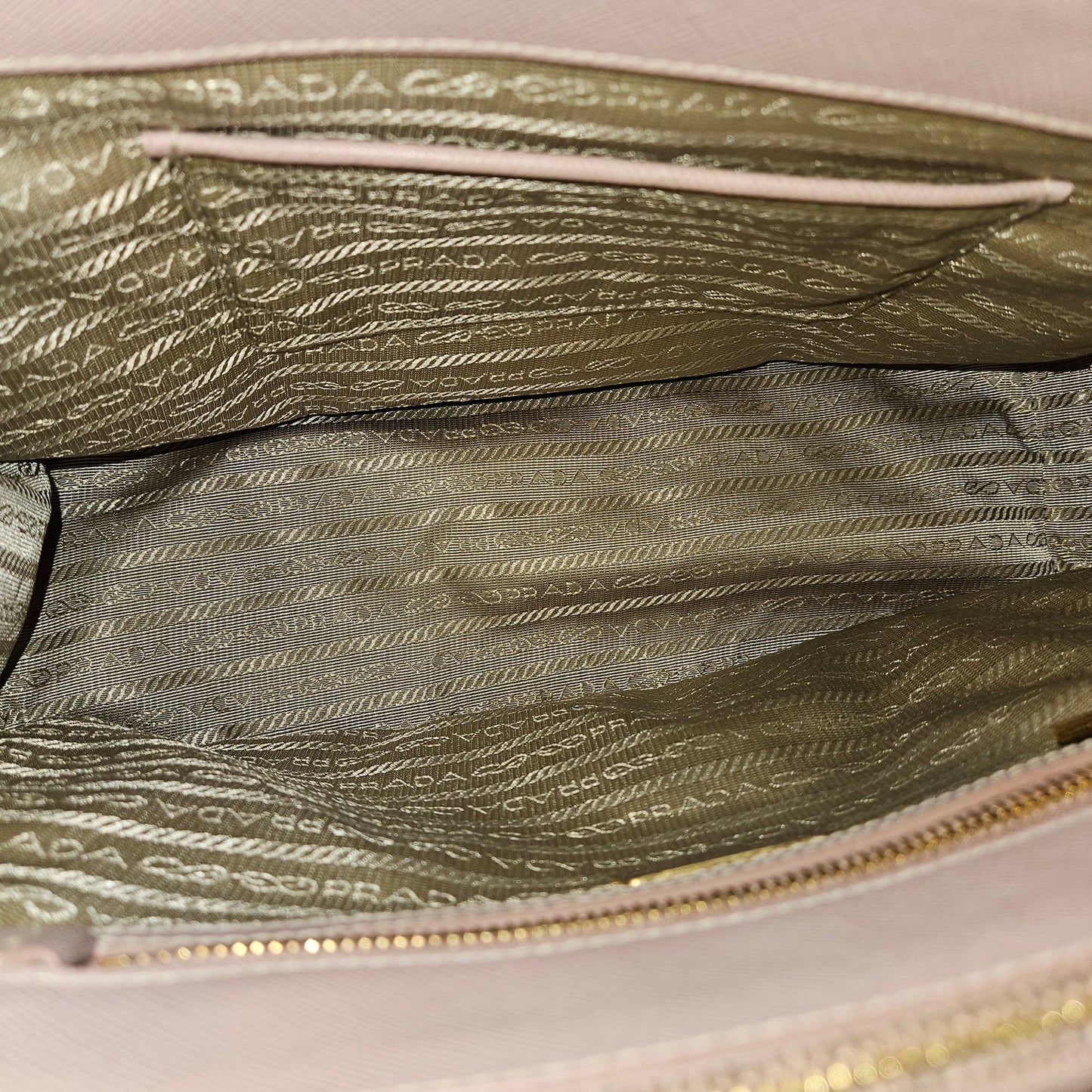 Prada Pink Saffiano Leather Galleria Handbag