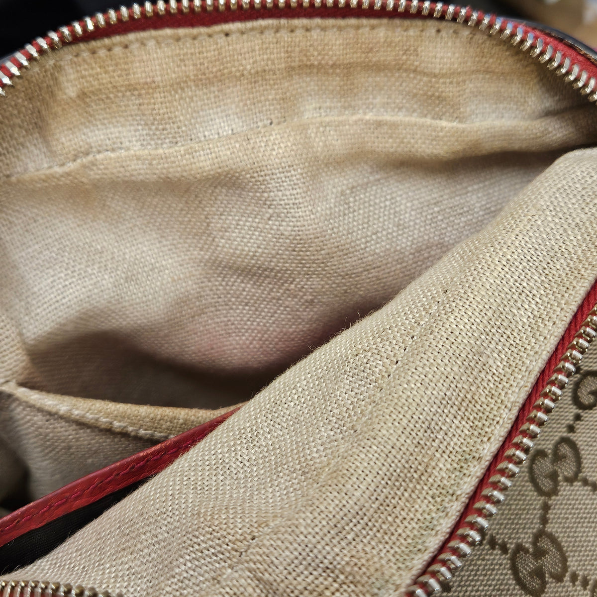 Gucci Monogram GG Canvas Bree Camera Crossbody Bag