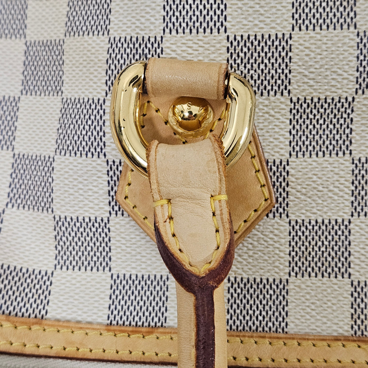 Louis Vuitton Monogram Damier Azur Saleya GM Handbag