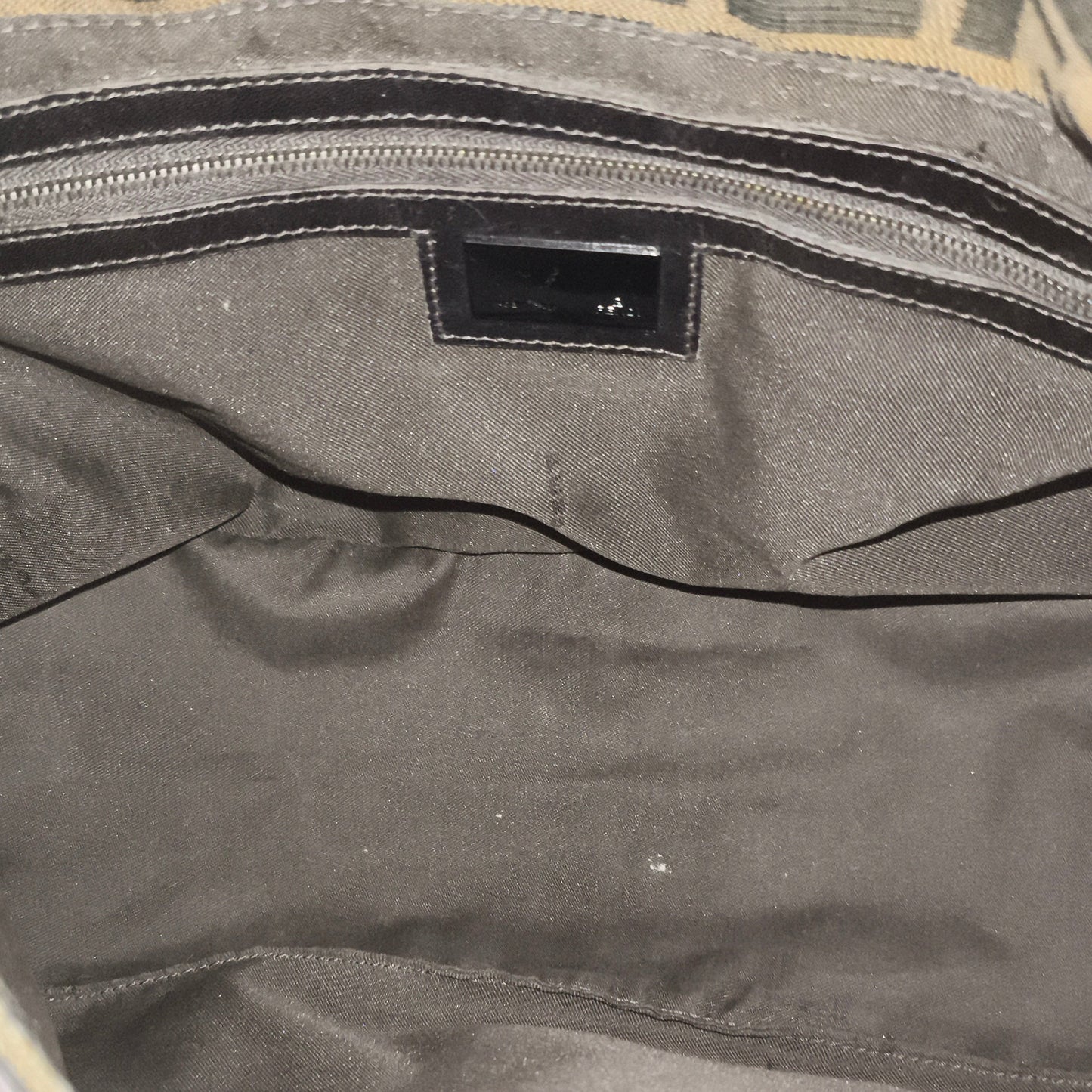 Fendi Monogram FF Mamma Baguette Shoulder Bag