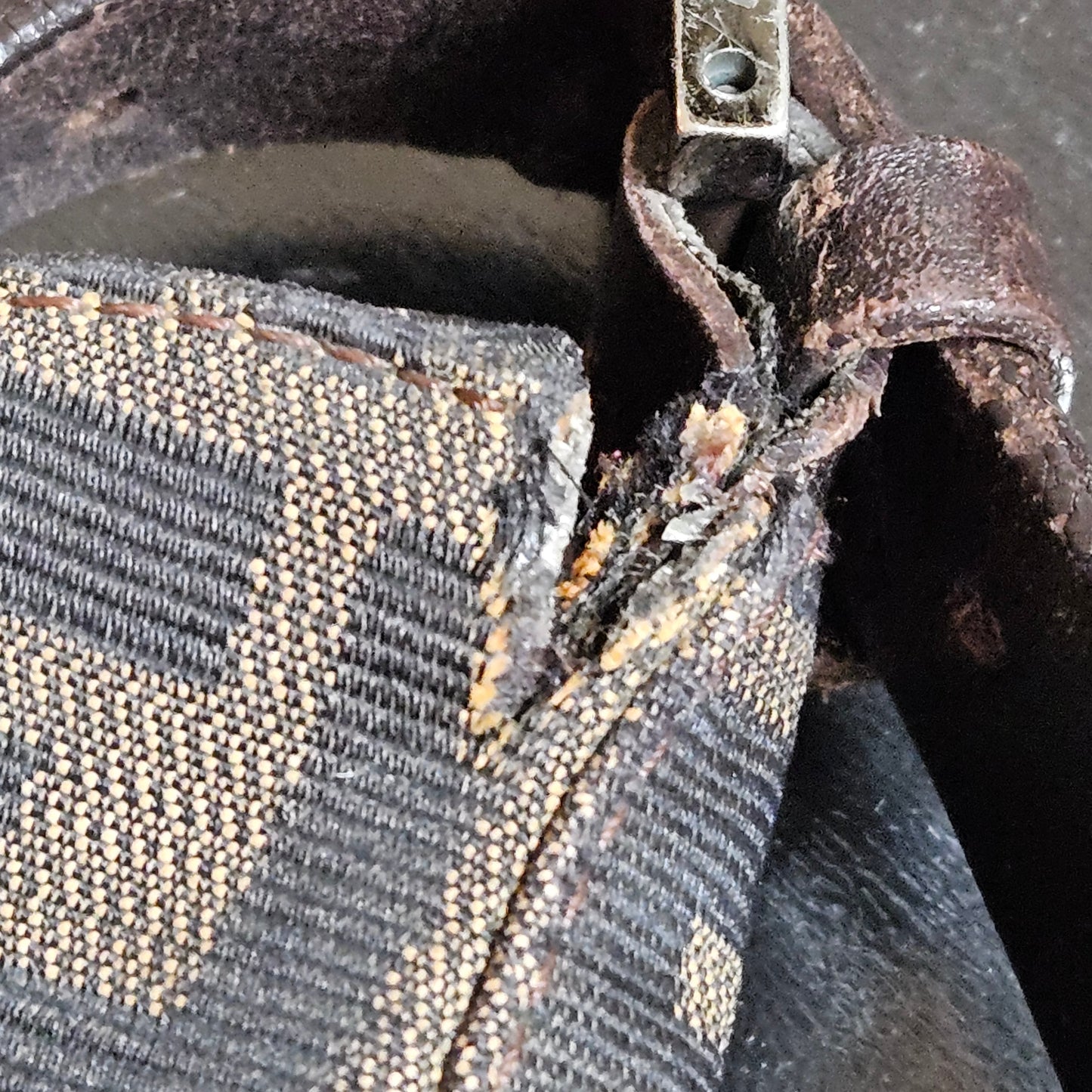 Fendi FF Monogram Baguette Buckle Shoulder Bag