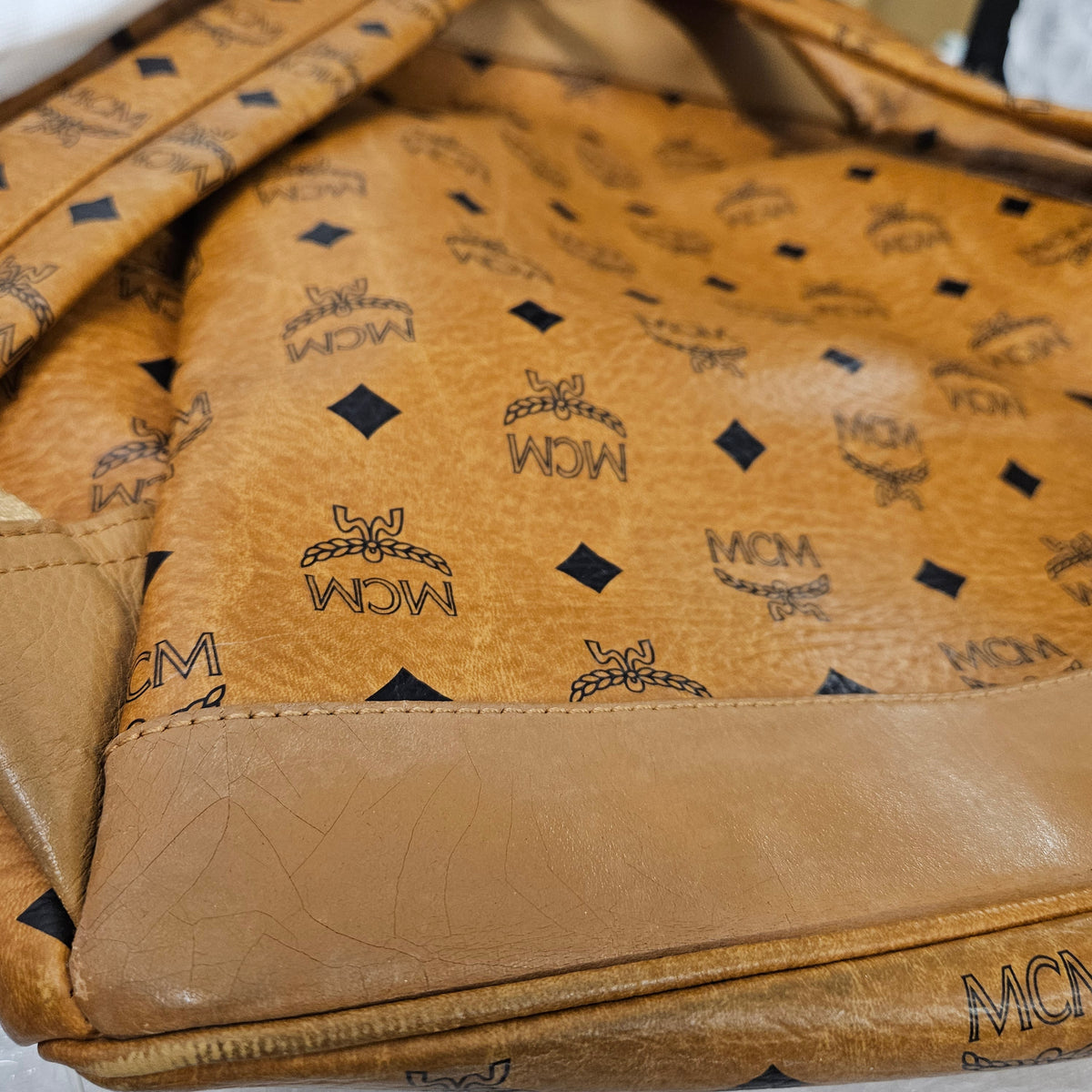 MCM Monogram Visetos Stark Studded Backpack