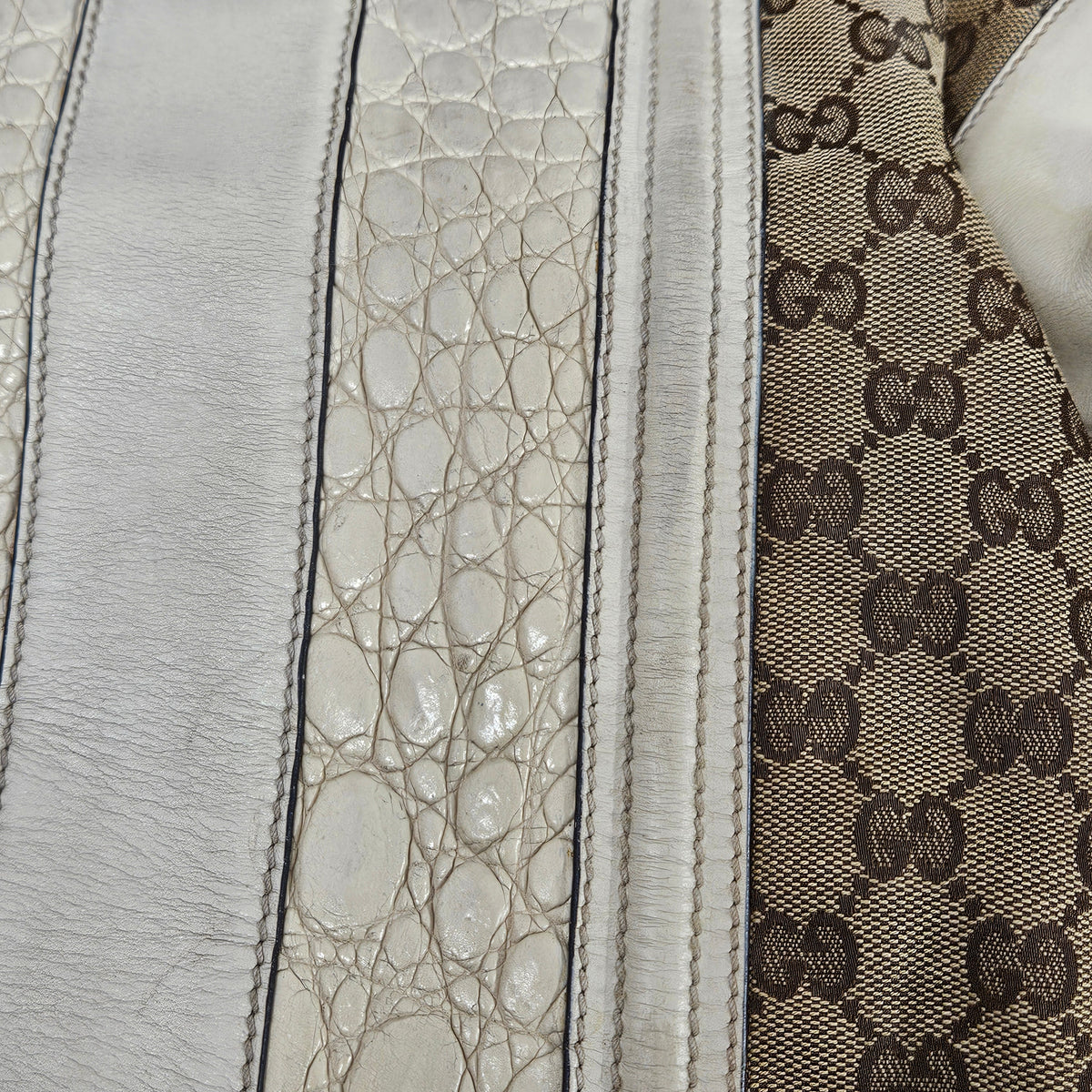 Gucci GG Monogram Croco Optic Handbag