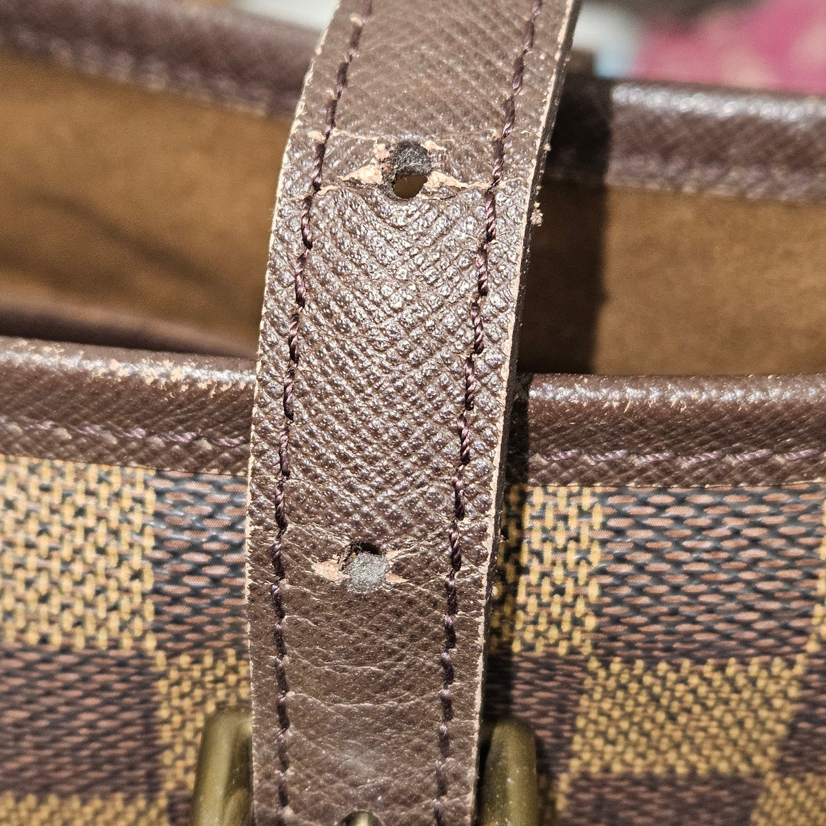 Louis Vuitton Monogram Damier Ebene Bucket PM Shoulder Bag