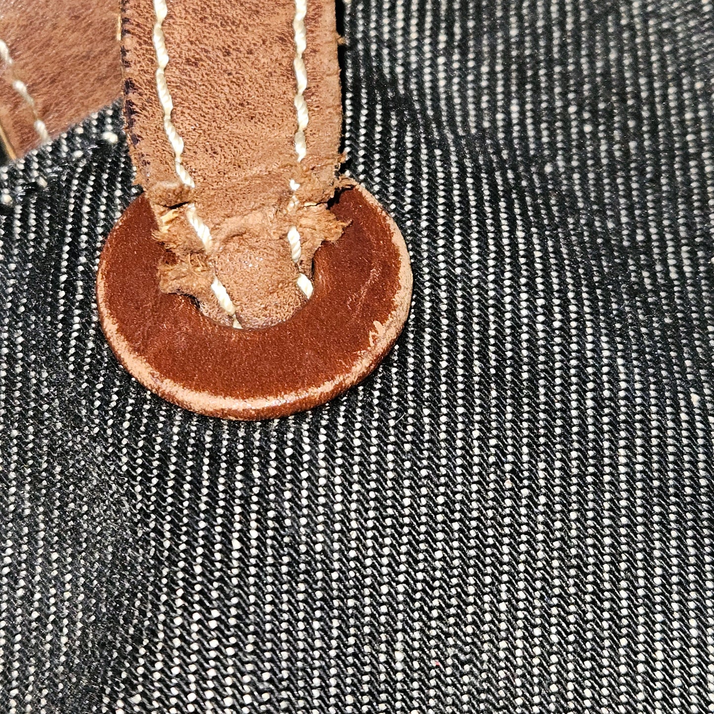 Chanel Maxi Denim CC Stitch Tote Shoulder Bag
